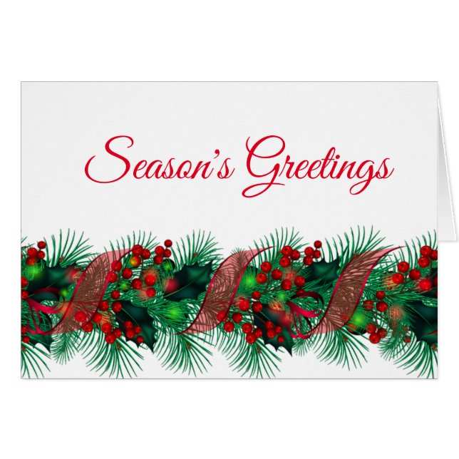 Carte de Noël (Devant horizontal)