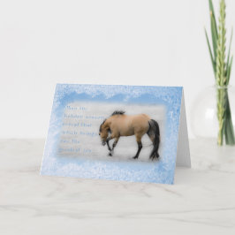 Carte de Noël 5x7 Sorraia Mustang Don Juan