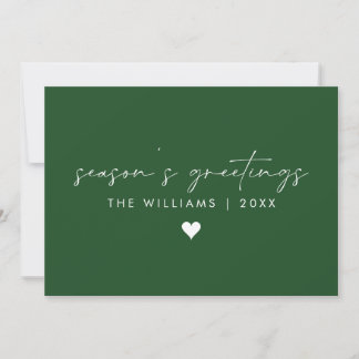 Carte de Noël à écriture manuscrite minimale sans