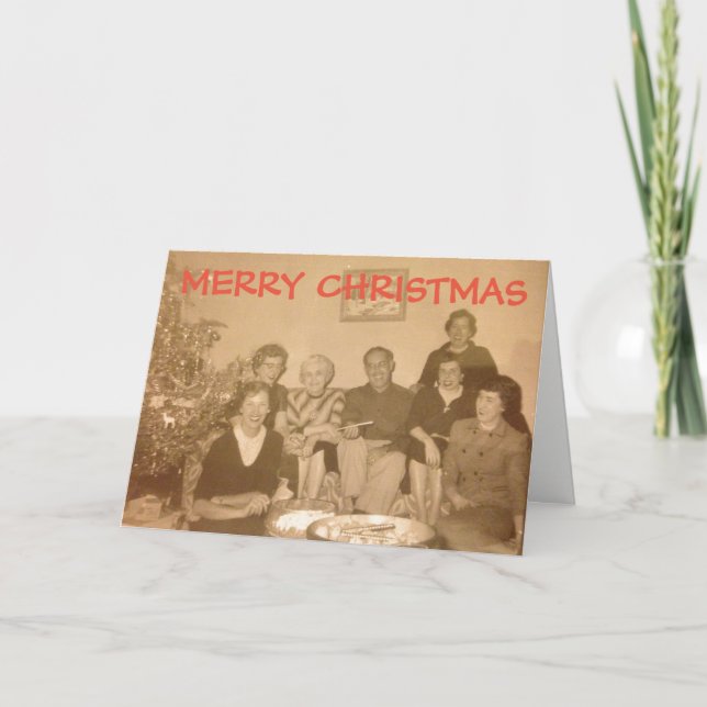 Carte de Noël à l'ancienne (vers 1950) (Devant)