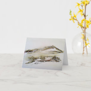 carte de Noël à l'aquarelle de Rivington pike Horw