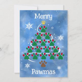 Carte de Noël à motif de chien