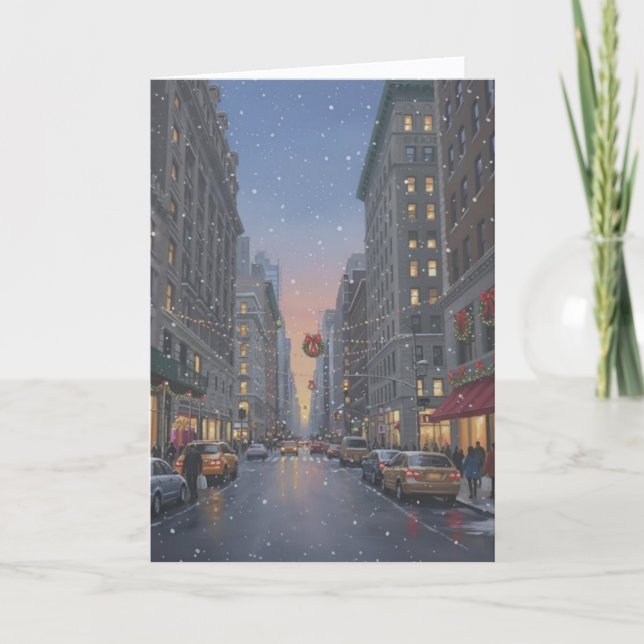 Carte de Noël à New York (Devant)
