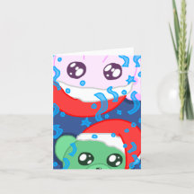 Carte de Noël à thème animal personnalisé