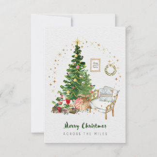 Carte de Noël à travers les Miles 3,5x5"