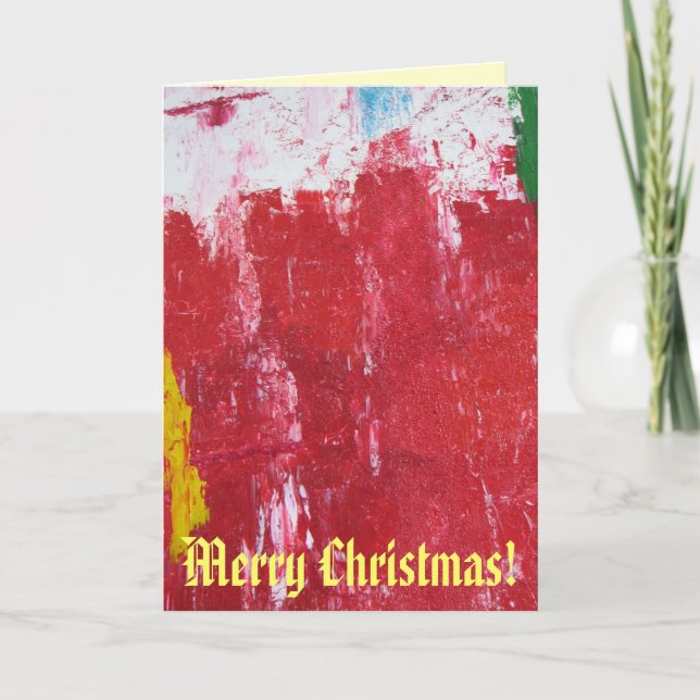 Carte de Noël Abstraite ! (Devant)