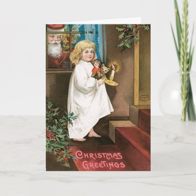 Carte de Noël adorable pour les enfants (Devant)