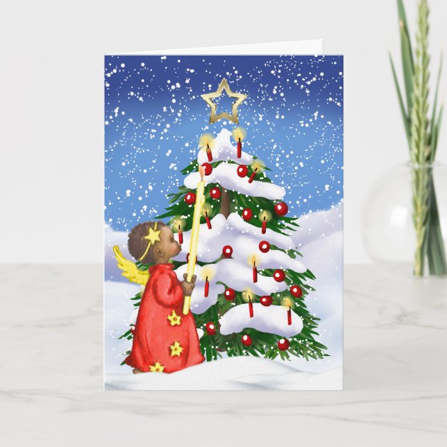 Carte de Noël afro-américaine (Devant)