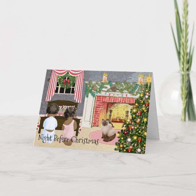 Carte de Noël afro-américaine (Devant)