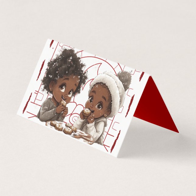 Carte de Noël afro-américaine (Front)