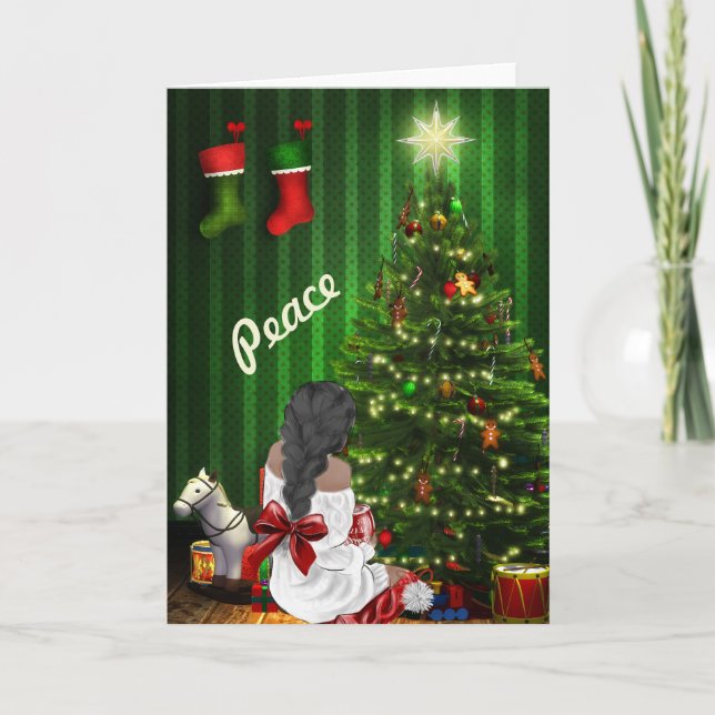 Carte de Noël afro-américaine (Devant)