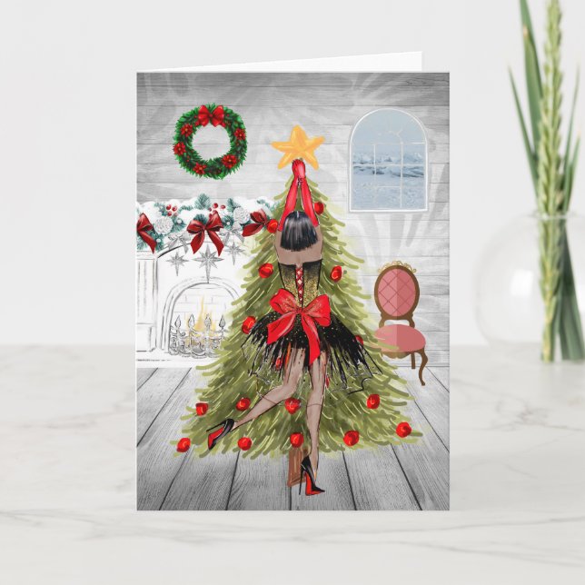 Carte de Noël afro-américaine  (Devant)