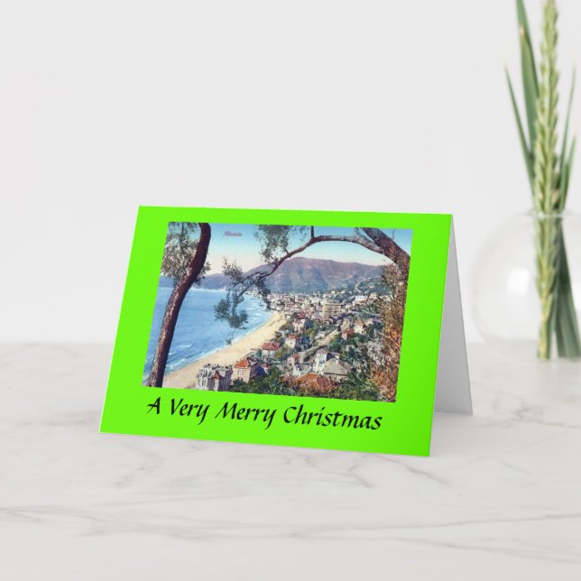 Carte de Noël - Alassio, Italie (Devant)
