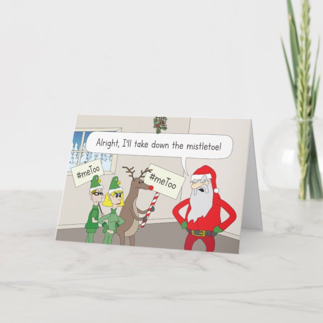 Carte de Noël "Allégations elfe" (Devant)