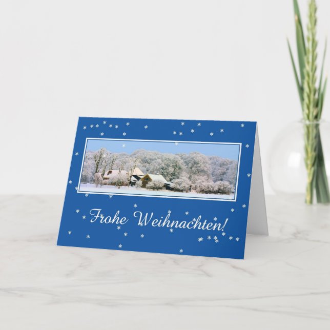 Carte de Noël allemande de Frohe Weihnachten (Devant)