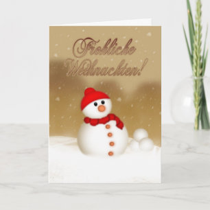 Carte de Noël allemande - Gesegnete Weihnachten un