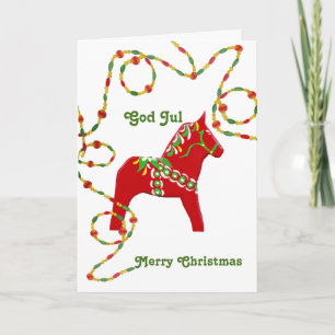 Carte de Noël américaine suédoise