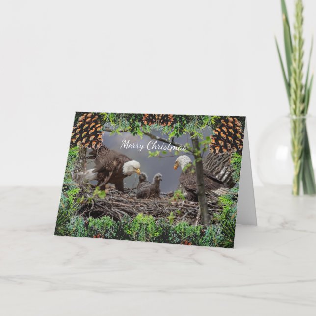 Carte de Noël American Bald Eagle (Devant)