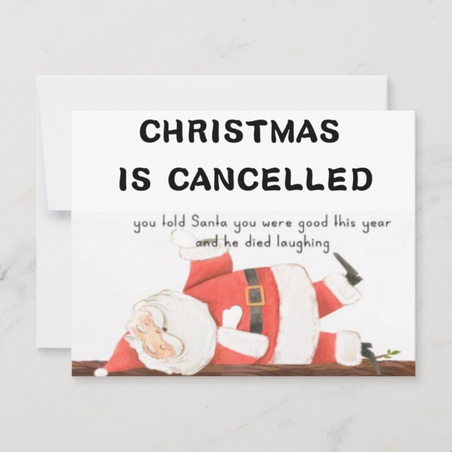 Carte de Noël amusante (Devant)