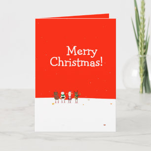 Carte de Noël amusante Feuille d'érable Canada ÉDI