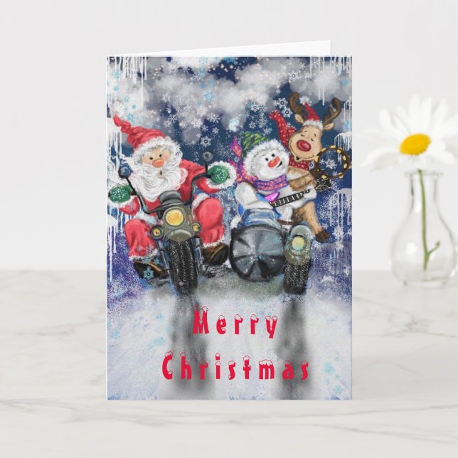 Carte de Noël amusante Heureux amis de Noël (Petite plante)