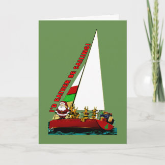 Carte de Noël amusante pour les marins PÈRE NOËL S