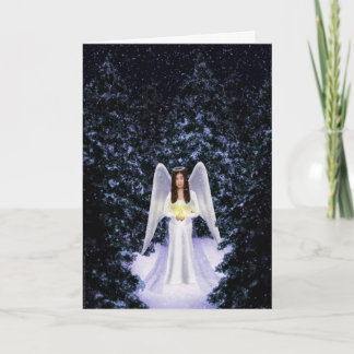 Carte de Noël Ange de neige