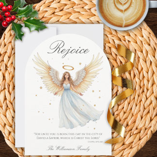 Carte de Noël ange verset biblique