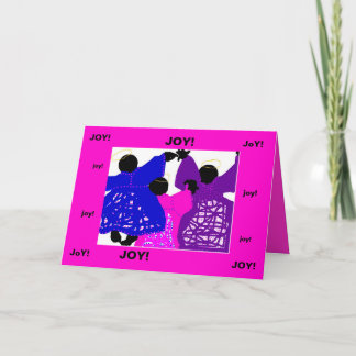 Carte de Noël/anges de joie