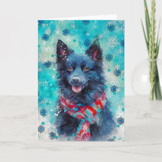 Carte de Noël AP430B1 pour chien multimédia mixte