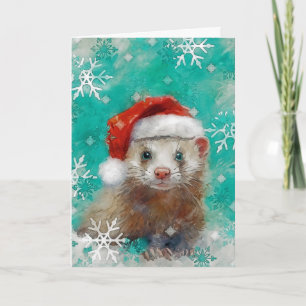 Carte de Noël AP444B1 avec Ferret multimédia mixte