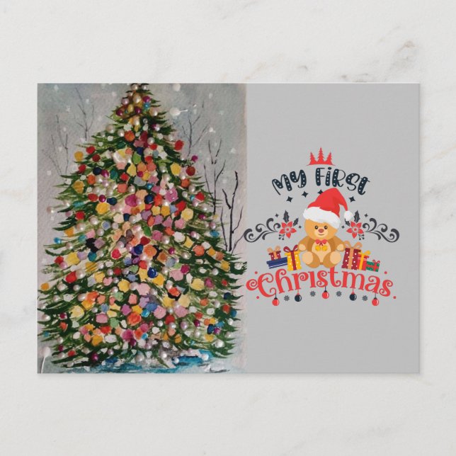 CARTE DE NOËL ARBRE DE NOËL (Devant)