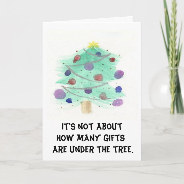 Carte de Noël Arbre de Noël (Devant)