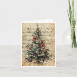 carte de Noël arbre vierge