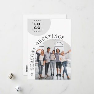 Carte de Noël Arc moderne d'affaires