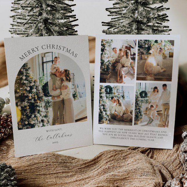 Carte de Noël Arch Photo avec Collage Photo (Créateur téléchargé)