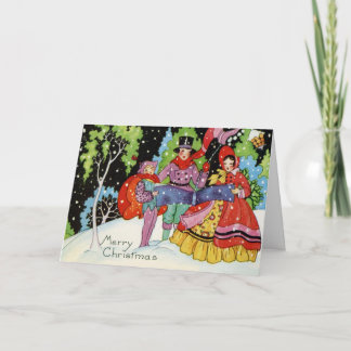 Carte de Noël Art déco des années 1900