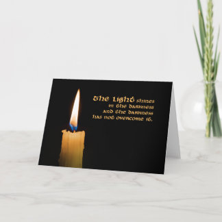 Carte de Noël aux bougies (vide à l'intérieur)