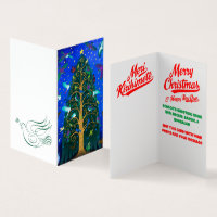 Carte de Noël aux oiseaux de Nouvelle-Zélande