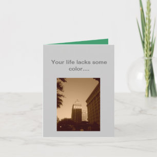 Carte de Noël avec couleur