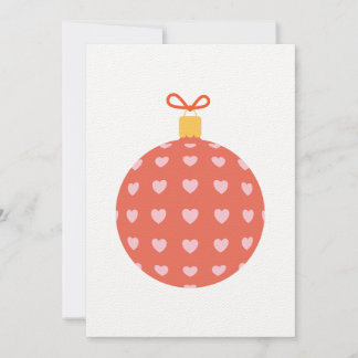 Carte de Noël avec ornement de Noël