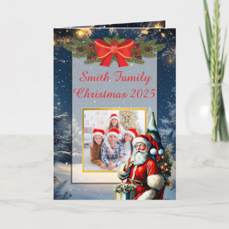 Carte de Noël avec photo de famille personnalisée