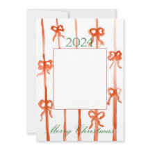 Carte de Noël avec ruban