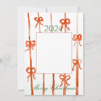 Carte de Noël avec ruban