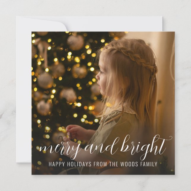 Carte de Noël avec sapin de Noël (Devant)