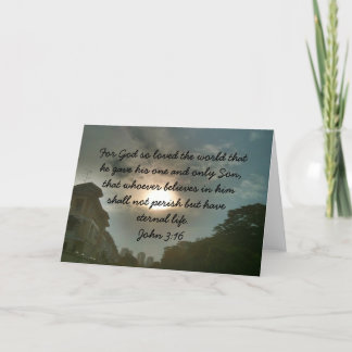 Carte de Noël avec verset biblique