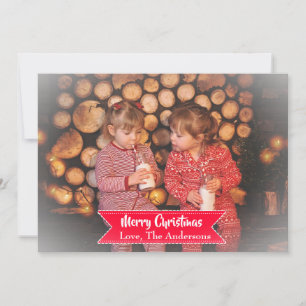 Carte de Noël avec Vignette aux arêtes dégradées
