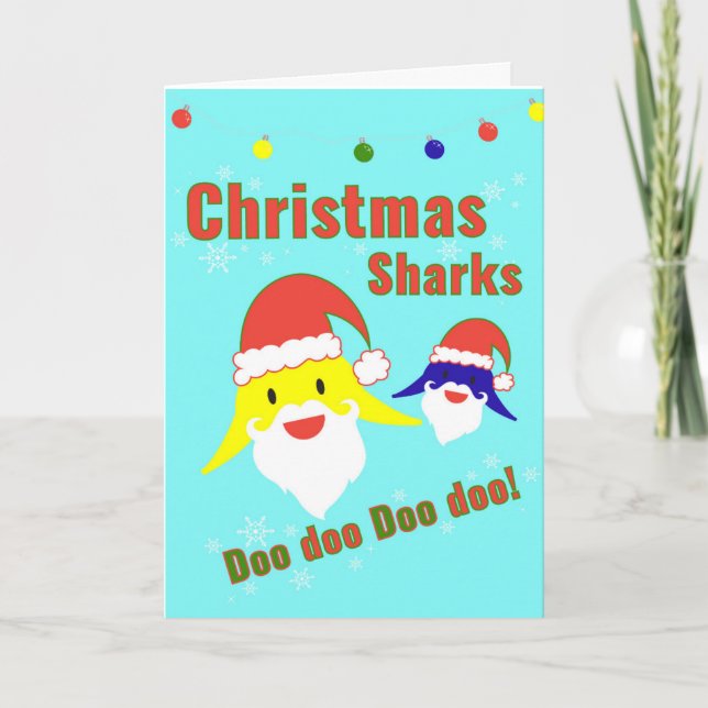 Carte de Noël Baby Shark (Devant)