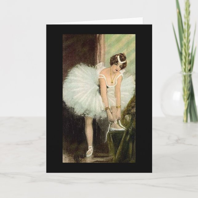 Carte de Noël Ballerina (Devant)
