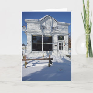 Carte de Noël "Barber Shop"